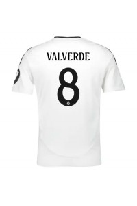 Real Madrid Federico Valverde #8 Voetbaltruitje Thuis tenue 2024-25 Korte Mouw